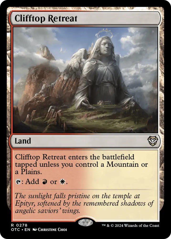 Clifftop Retreat [Outlaws of Thunder Junction Commander] - MTG Single
