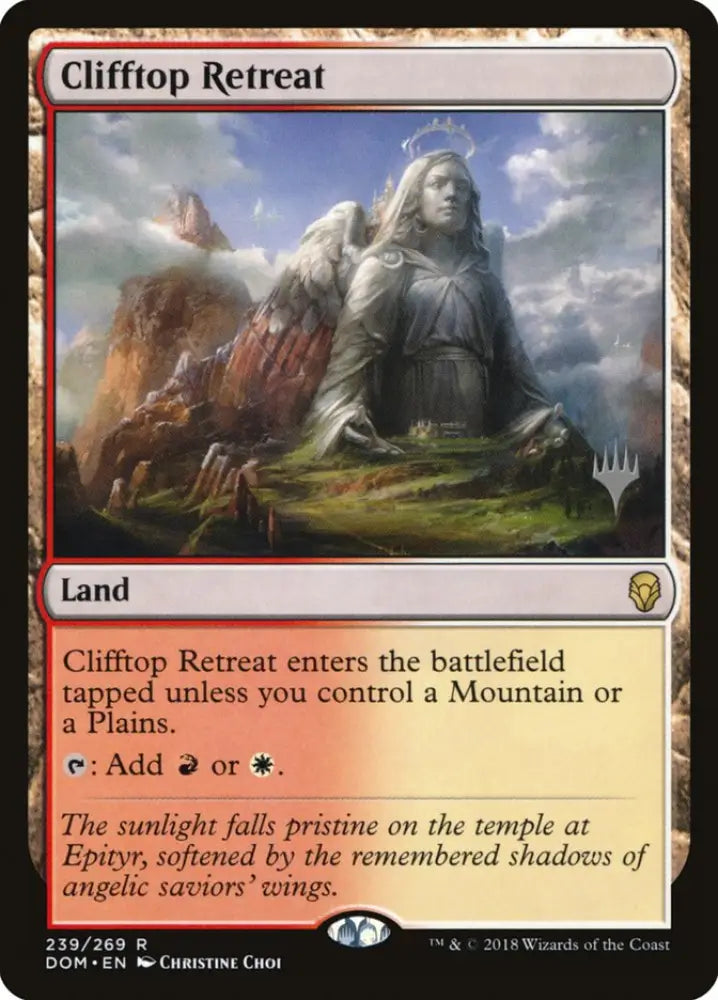Clifftop Retreat (Promo Pack) [Dominaria Promos] - MTG Single