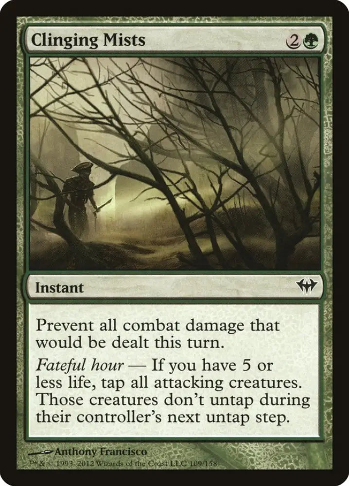 Clinging Mists [Dark Ascension] - MTG Single