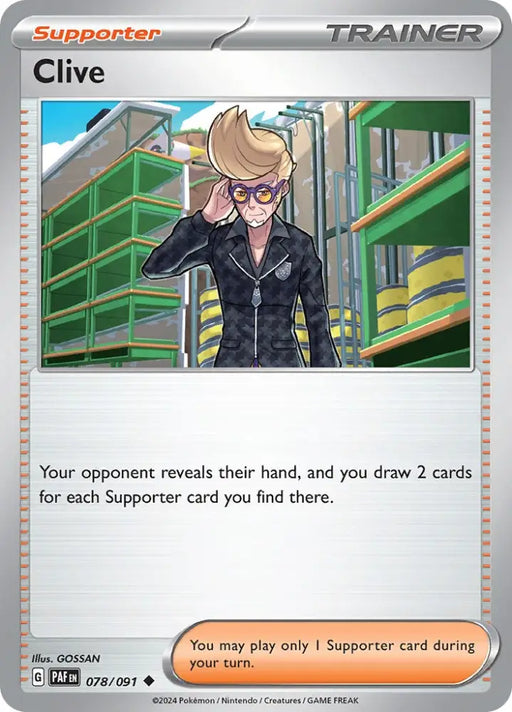 Clive (078/091) [Scarlet & Violet: Paldean Fates] - Pokemon Single