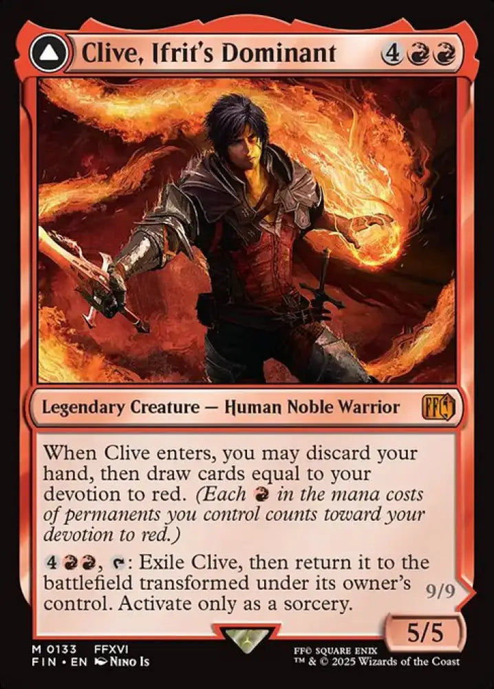 Clive, Ifrit's Dominant // Ifrit, Warden of Inferno (133) [Final Fantasy]