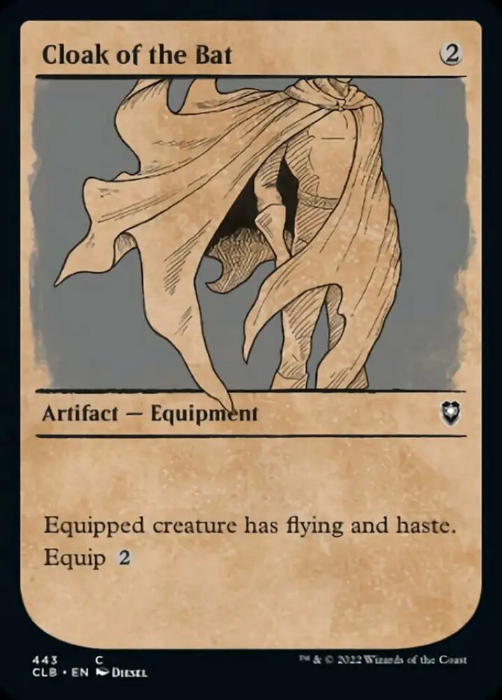 Cloak of the Bat (Showcase) [Commander Legends: Battle for Baldur’s Gate] - MTG Single