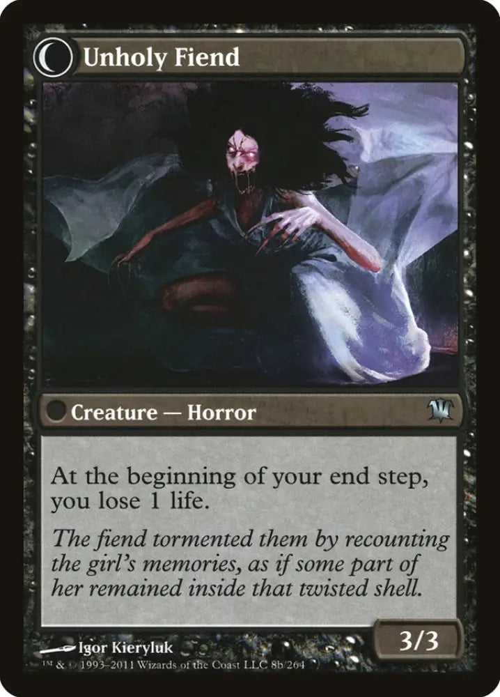 Cloistered Youth // Unholy Fiend [Innistrad] - MTG Single