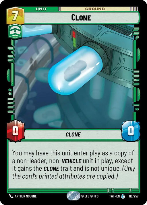 Clone (116/257) [Twilight of the Republic] - Star Wars: Unlimited Single
