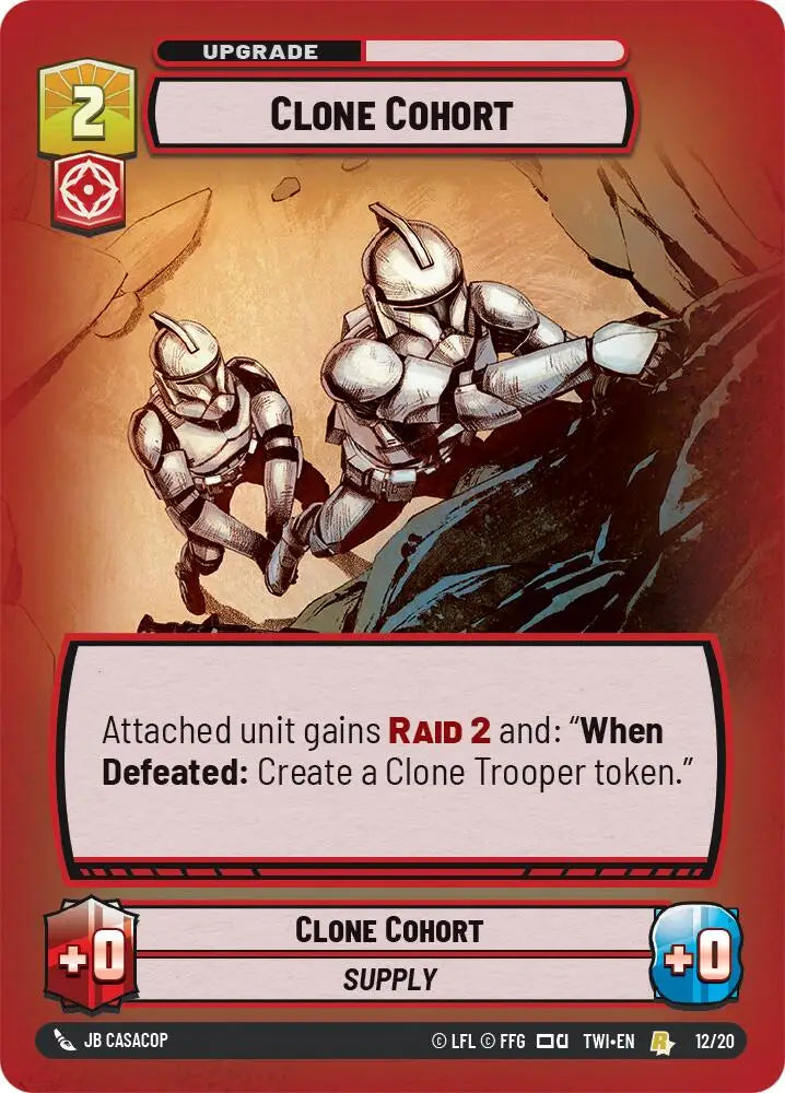 Clone Cohort (12/20) [Twilight of the Republic: Weekly Play] - Star Wars: Unlimited Single
