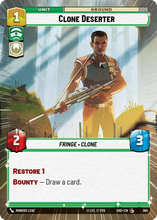 Clone Deserter (Hyperspace) (364) [Shadows of the Galaxy] - Star Wars: Unlimited Single