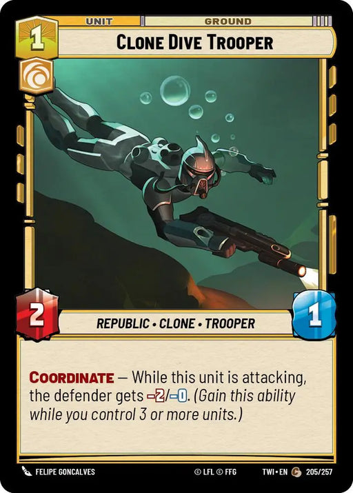 Clone Dive Trooper (205/257) [Twilight of the Republic] - Star Wars: Unlimited Single