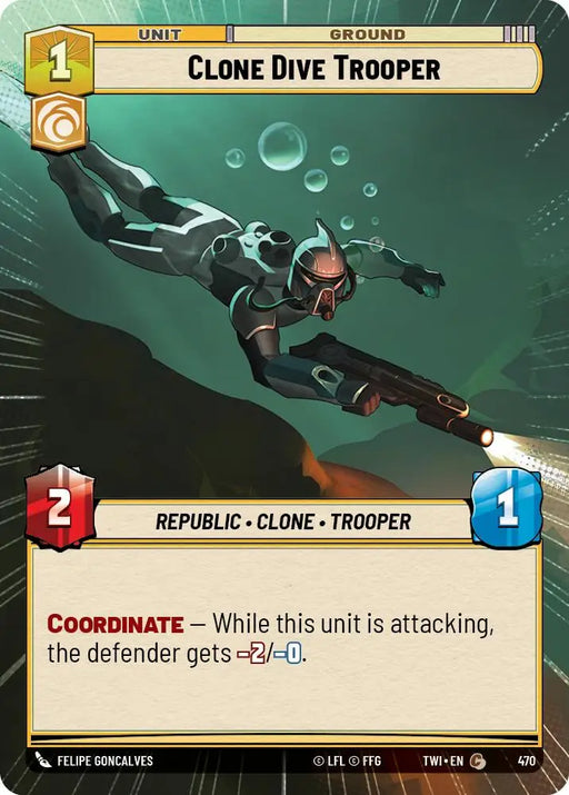 Clone Dive Trooper (Hyperspace) (470) [Twilight of the Republic] - Star Wars: Unlimited Single