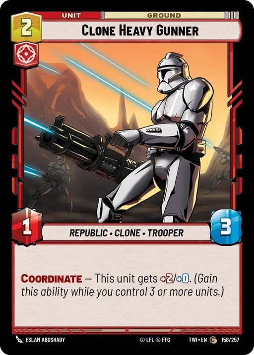 Clone Heavy Gunner (158/257) [Twilight of the Republic] - Star Wars: Unlimited Single