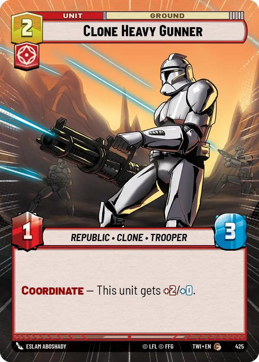 Clone Heavy Gunner (Hyperspace) (425) [Twilight of the Republic] - Star Wars: Unlimited Single