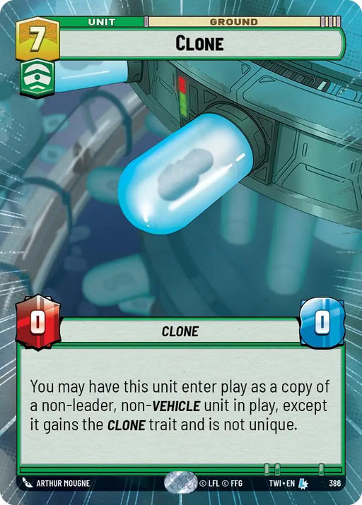 Clone (Hyperspace) (386) [Twilight of the Republic] - Star Wars: Unlimited Single