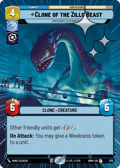 Clone of the Zillo Beast - Emperor's Experiment (Hyperspace Foil) (575) [Homeworlds]