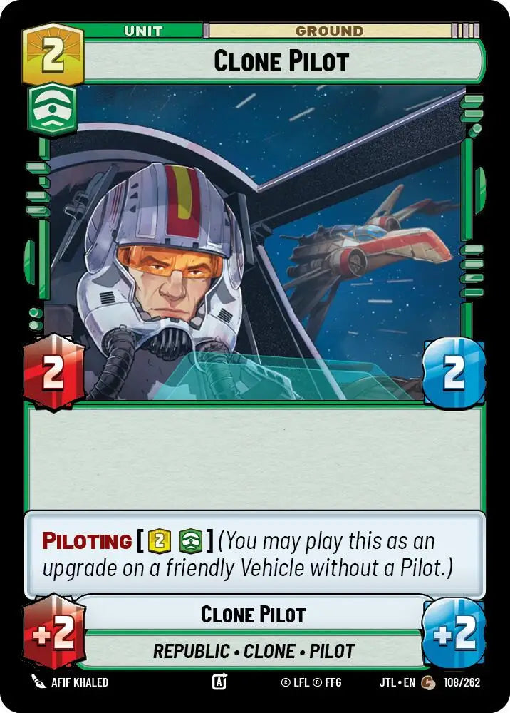 Clone Pilot (108/262) [Jump to Lightspeed] - Star Wars: Unlimited Single