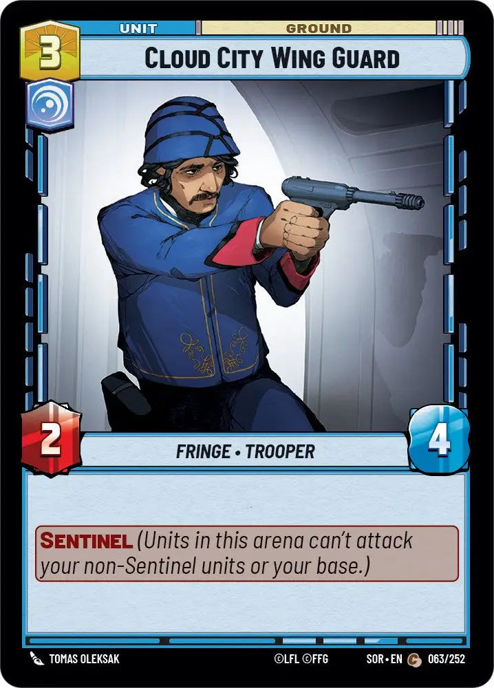 Cloud City Wing Guard (063/252) [Spark of Rebellion] - Star Wars: Unlimited Single