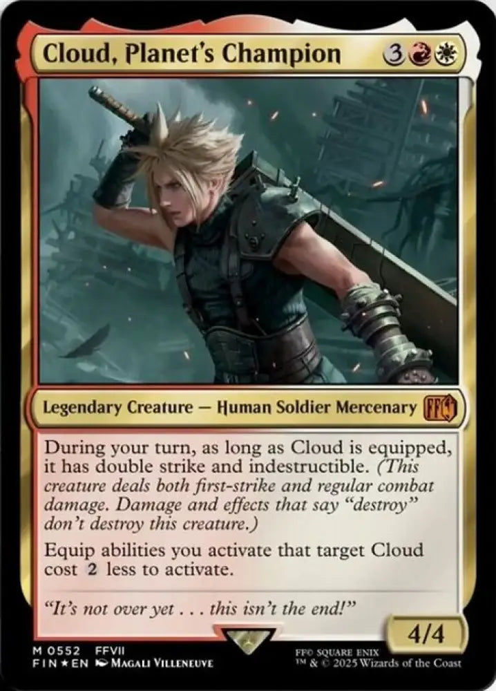 Cloud, Planet's Champion (552) [Final Fantasy]