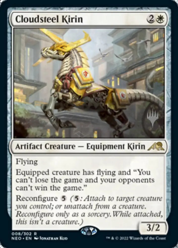 Cloudsteel Kirin (Promo Pack) [Kamigawa: Neon Dynasty Promos] - MTG Single