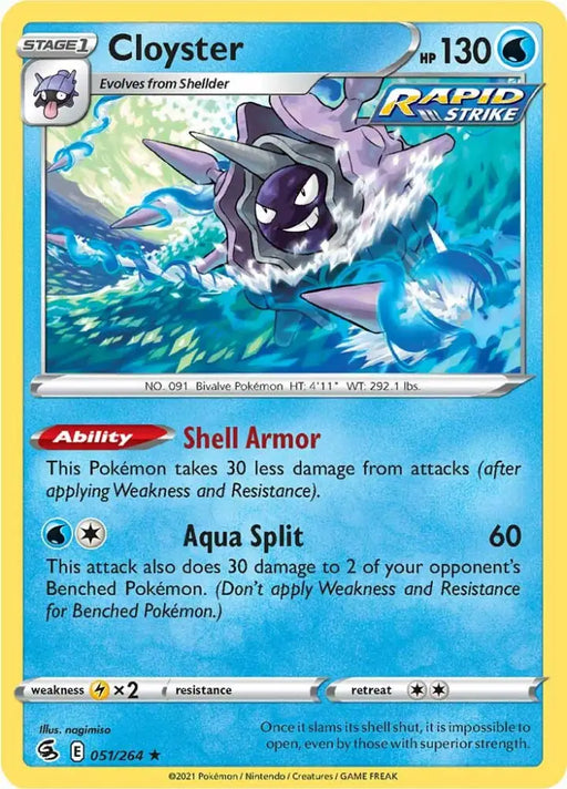 Cloyster (051/264) [Sword & Shield: Fusion Strike] - Pokemon Single