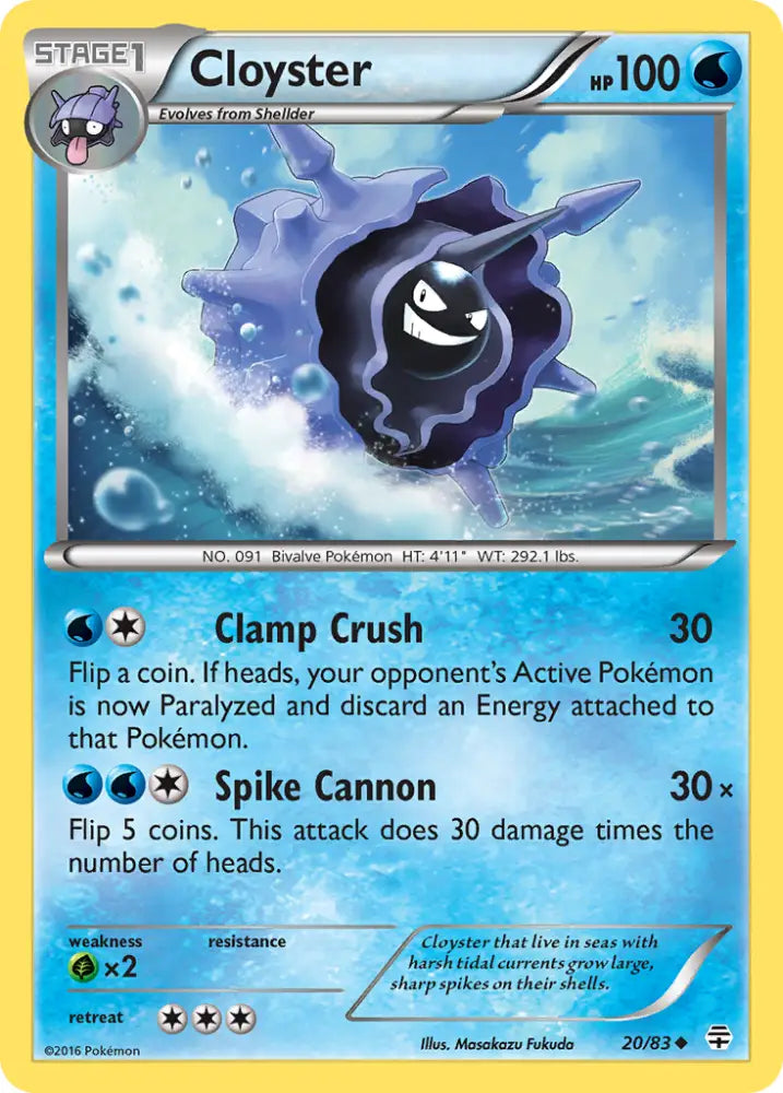 Cloyster (20/83) [XY: Generations] - Pokemon Single