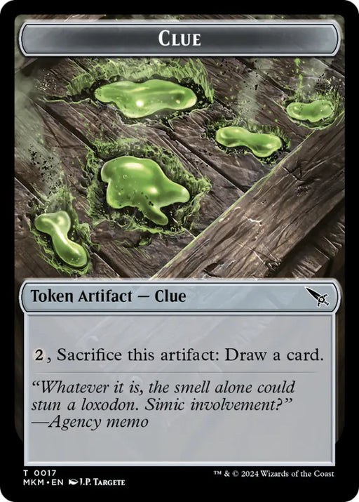 Clue (0017) // A 0044 Double-Sided Token [Murders at Karlov Manor Tokens] - MTG Single