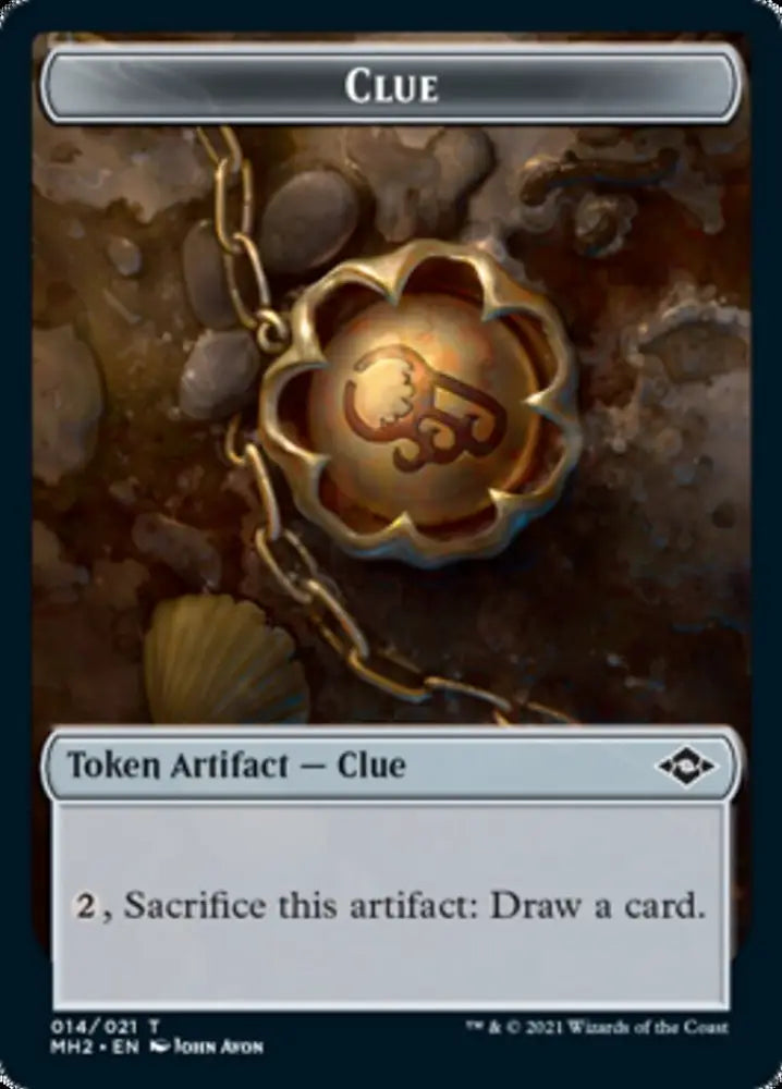 Clue (14) // Crab Double-Sided Token [Modern Horizons 2 Tokens] - MTG Single