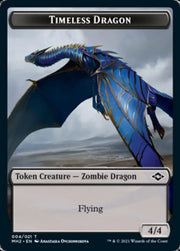 Clue (15) // Timeless Dragon Double-Sided Token [Modern Horizons 2 Tokens] - MTG Single