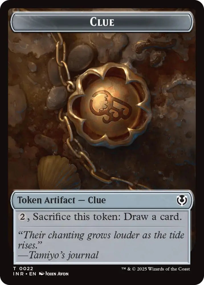 Clue // Eldrazi Horror Double-Sided Token [Innistrad Remastered Tokens] - MTG Single
