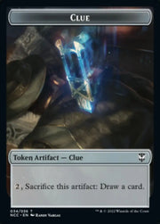 Clue // Fish Double-Sided Token [Streets of New Capenna Commander Tokens] - MTG Single