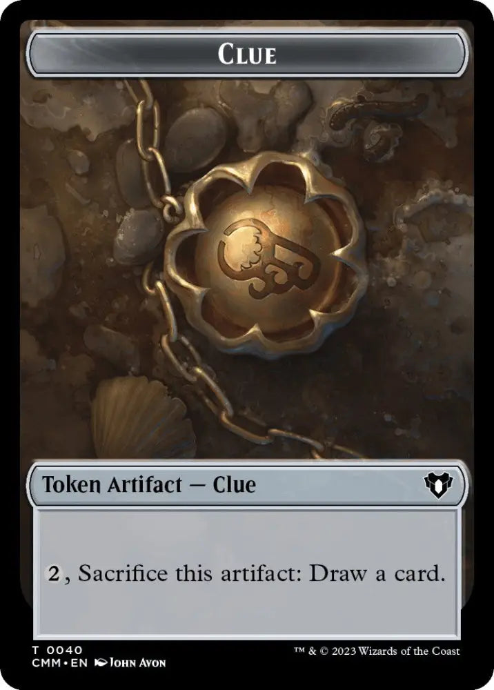 Clue // Satyr Double-Sided Token [Commander Masters Tokens] - MTG Single