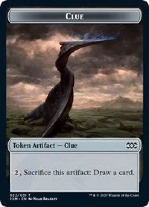 Clue // Wurm (030) Double-Sided Token [Double Masters Tokens] - MTG Single
