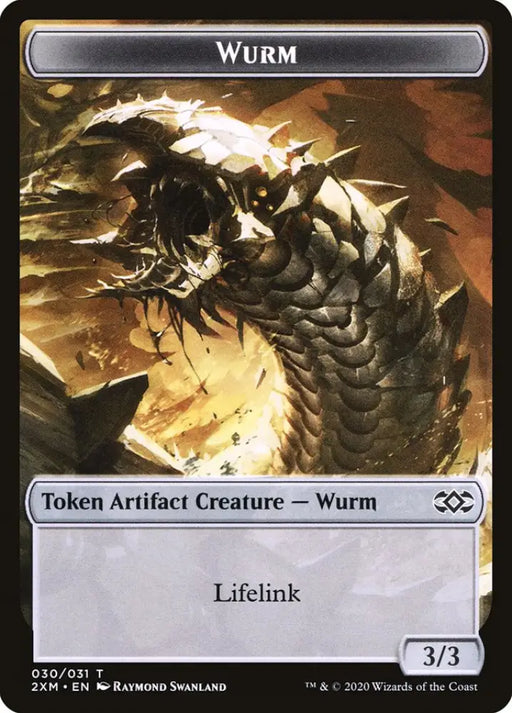 Clue // Wurm (030) Double-Sided Token [Double Masters Tokens] - MTG Single