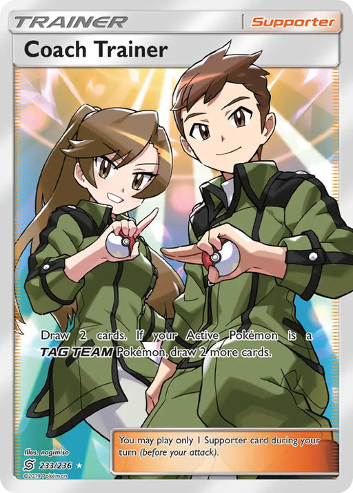 Coach Trainer (233/236) [Sun & Moon: Unified Minds] - Pokemon Single