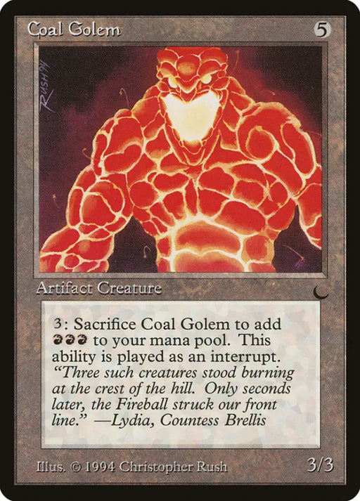 Coal Golem [The Dark] - MTG Single