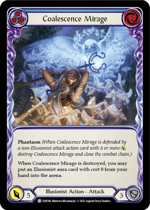 Coalescence Mirage (Blue) [Everfest] 1st Edition Normal - Flesh And Blood Single