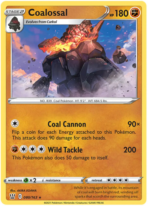 Coalossal (080/163) [Sword & Shield: Battle Styles] - Pokemon Single