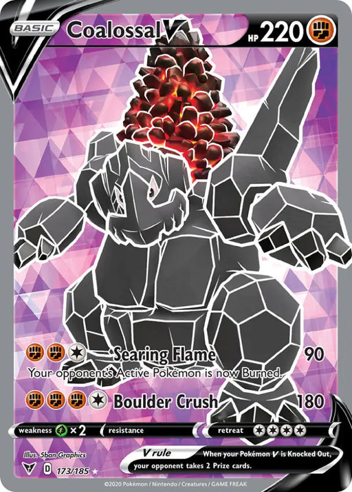 Coalossal V (173/185) [Sword & Shield: Vivid Voltage] - Pokemon Single