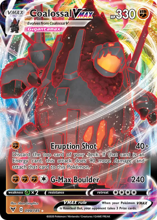 Coalossal VMAX (099/185) [Sword & Shield: Vivid Voltage] - Pokemon Single