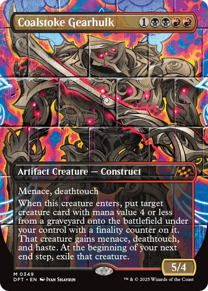 Coalstoke Gearhulk (Borderless) [Aetherdrift] - MTG Single