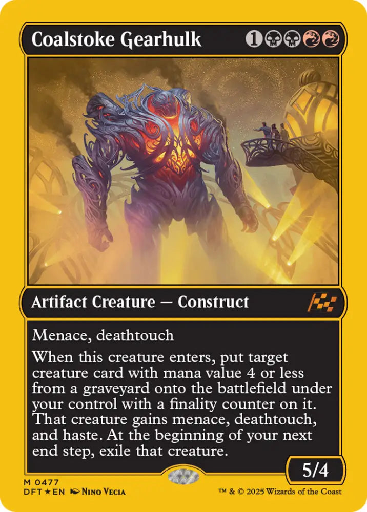 Coalstoke Gearhulk (First-Place Foil) [Aetherdrift] - MTG Single