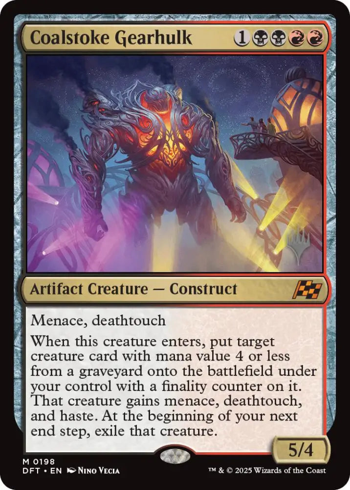 Coalstoke Gearhulk (Promo Pack) [Aetherdrift Promos] - MTG Single