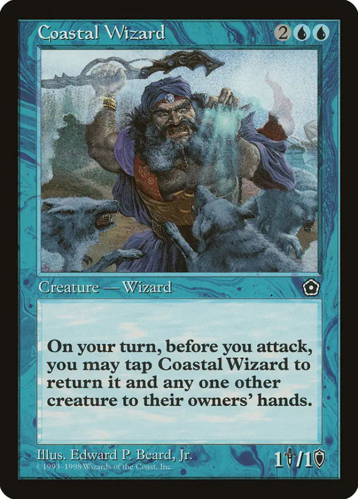 Coastal Wizard [Portal Second Age] - MTG Single