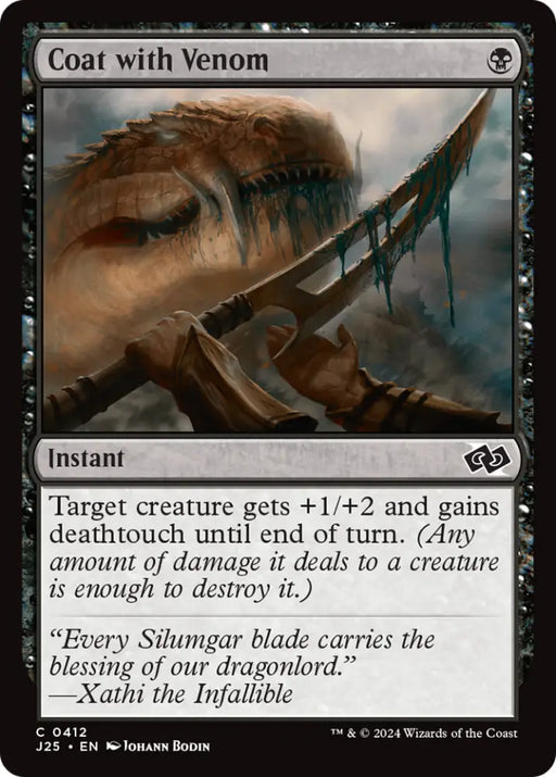 Coat with Venom [Foundations Jumpstart] - MTG Single