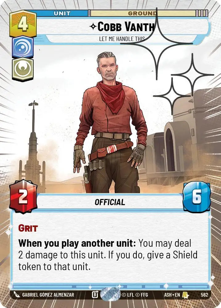 Cobb Vanth - Let Me Handle This (Hyperspace Foil) (562) [Ashes of the Empire]