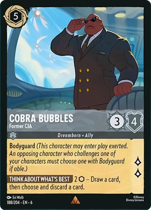 Cobra Bubbles - Former CIA (188/204) [Azurite Sea] - Lorcana Single