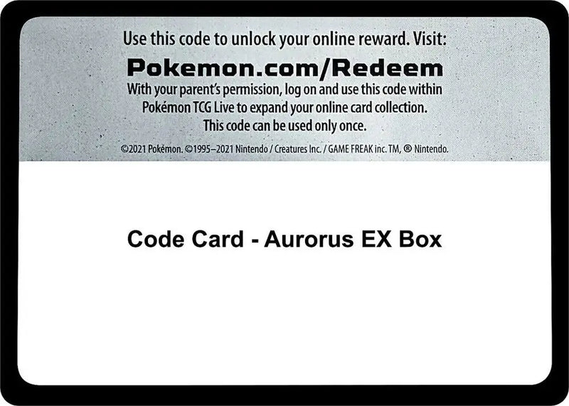 Code Card - Aurorus EX Box [Miscellaneous Cards and Products]