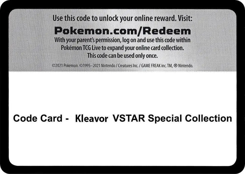 Code Card - Kleavor VSTAR Special Collection [Miscellaneous Cards and Products]