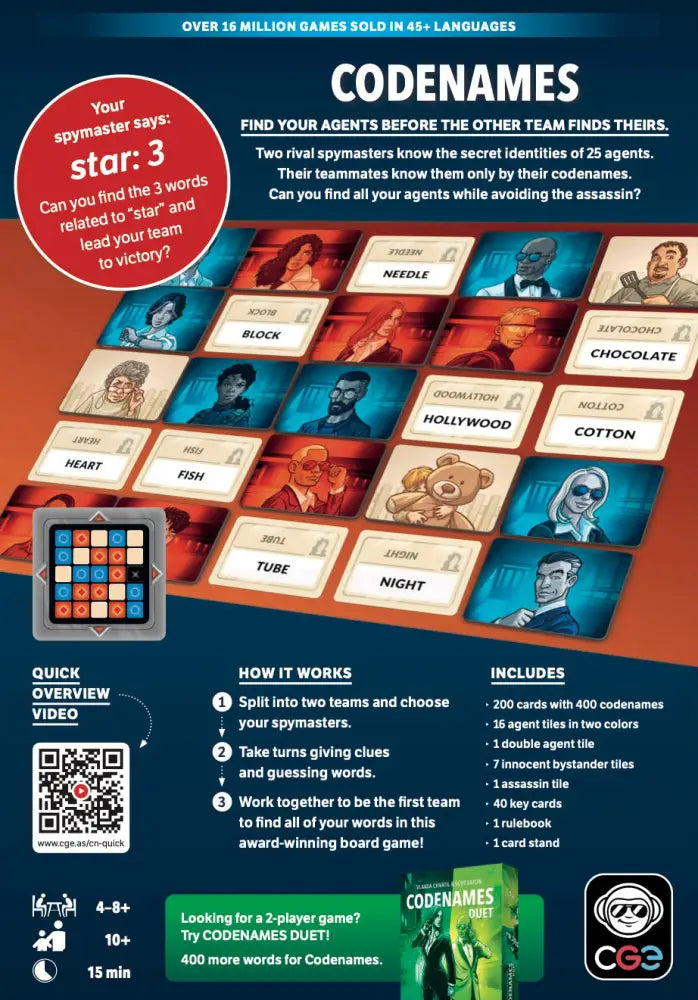 Codenames 2nd Edition (EN) - Board Games