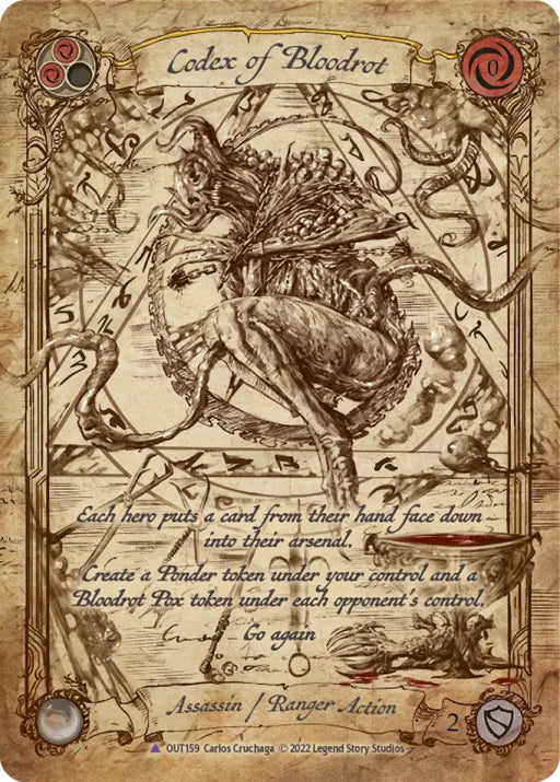Codex of Bloodrot (Marvel Cold Foil) [Outsiders] Cold Foil - Flesh And Blood Single