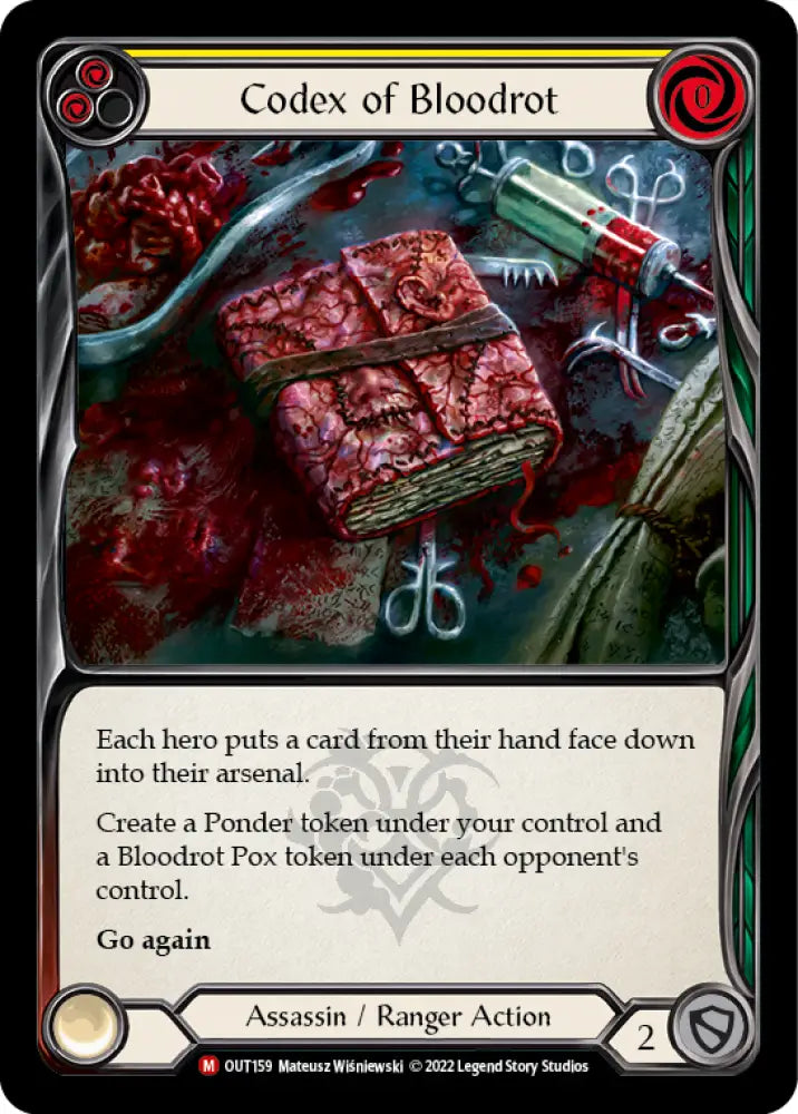 Codex of Bloodrot [Outsiders] Rainbow Foil - Flesh And Blood Single