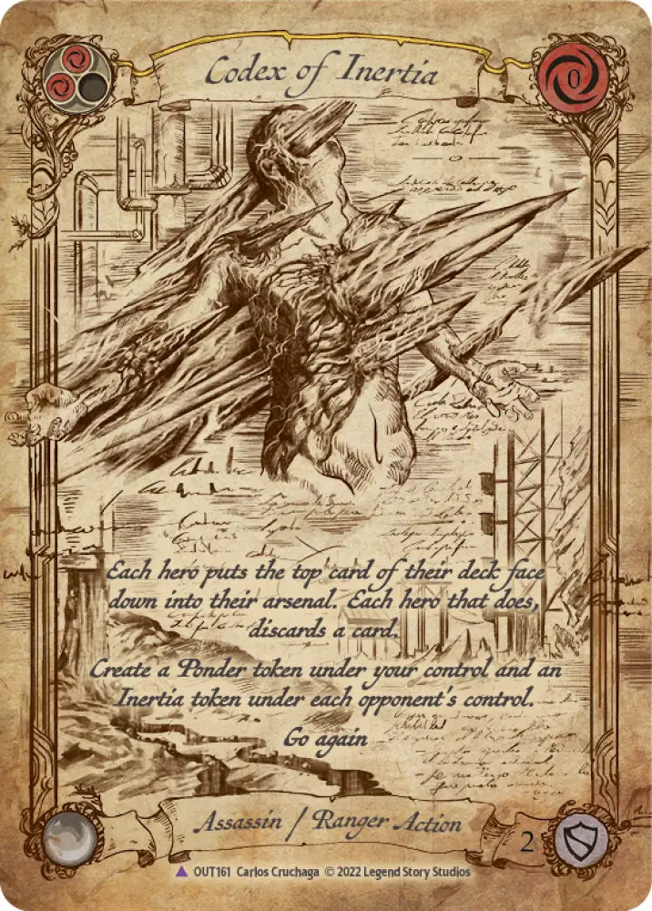 Codex of Inertia (Marvel Cold Foil) [Outsiders] Cold Foil - Flesh And Blood Single