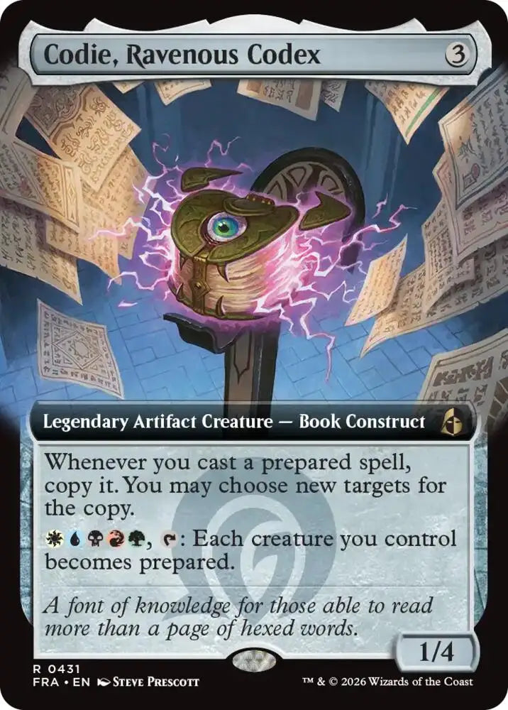 Codie, Ravenous Codex (Extended Art) (431) [Reality Fracture]